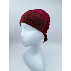 Glitter Stitching Turban Cap Double Elastic Head Wrap Casual Head Scarf Bandana