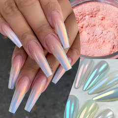 Magic Mirror Glitter Nail Art Powder for Women Girls
