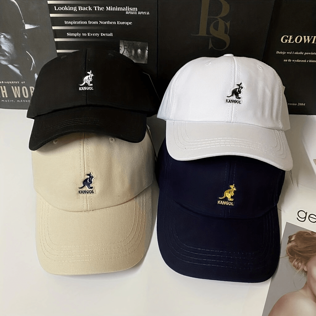 Kangaroo Embroidered Baseball Cap Unisex Sun Protection Trucker Hat