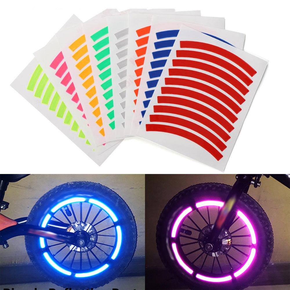 Reflective Tire Sticker for Motorcycles and Bicycles