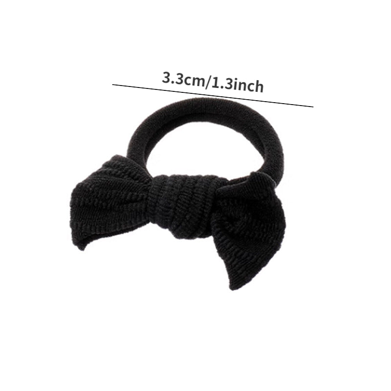 10pcs Colorful Bow Knot Hair Tie Elastic Rubber Band Hair Accessories