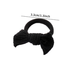 10pcs Colorful Bow Knot Hair Tie Elastic Rubber Band Hair Accessories