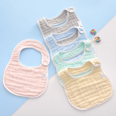 Baby Bib Cotton Gauze Anti-spitting Milk Infant Bib