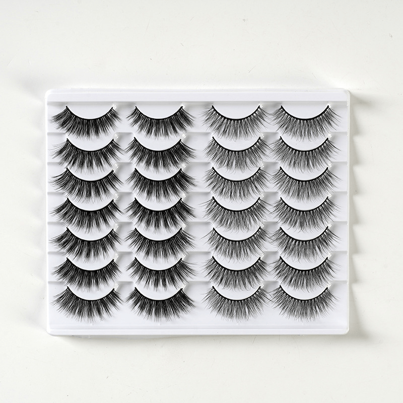 10 Pairs 3D Fluffy False Eyelashes Natural Volume Long Makeup Lash Extension