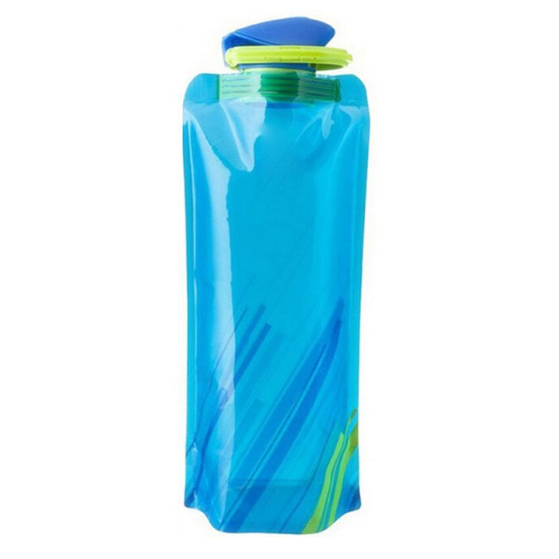 700ml Reusable Sports Bottle for Hiking Foldable Water Bag
