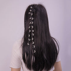 2pcs Star Pendant Hair Chain Sweet Hair Accessories