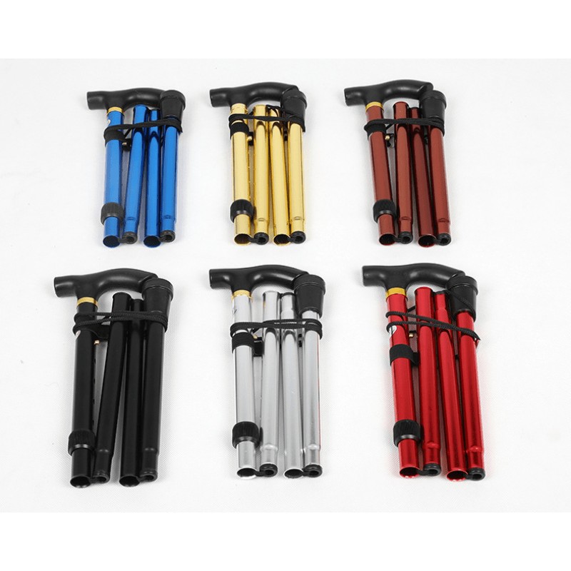 Foldable Trekking Pole - Adjustable Height - Non Slip Grip