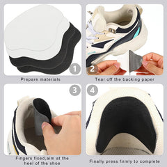 Self Adhesive Heel Repair Stickers for Sports Shoes - 2 Pairs