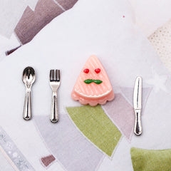 1/12 Dollhouse Cutlery Set Plastic Tableware Utensils Halloween Decoration
