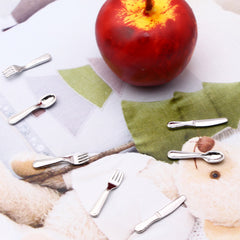 1/12 Dollhouse Cutlery Set Plastic Tableware Utensils Halloween Decoration