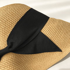 Bowknot Sun Hat Straw Hat UV Protection Bucket Hats