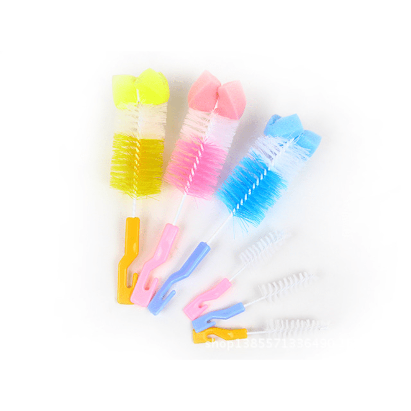 Mother & Baby Cleaning Set: Sponge, Bottle & Pacifier Brushes