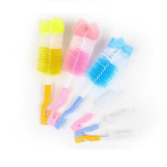 Mother & Baby Cleaning Set: Sponge, Bottle & Pacifier Brushes