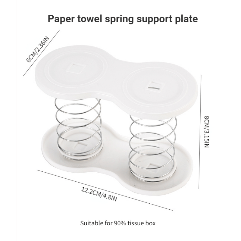 Spring Support Tissue Box Plastic Automatic Draw Tissue Box