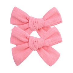 2pcs Girl's Bow Tiara Hairpin Set