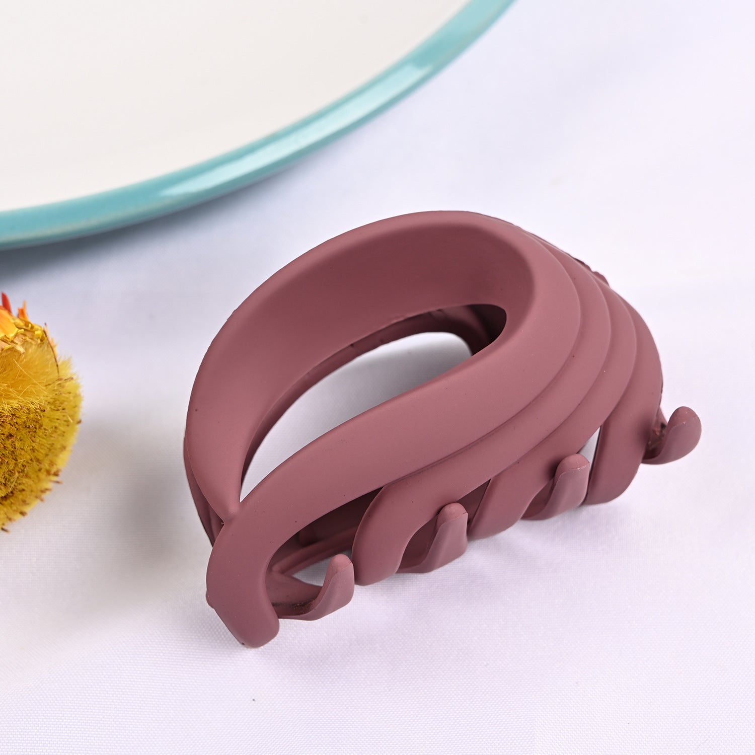 Matte Acrylic Hair Claw for Twisted Back Hair