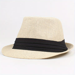 Casual Sunshade Straw Hat For Couple Beach Travel