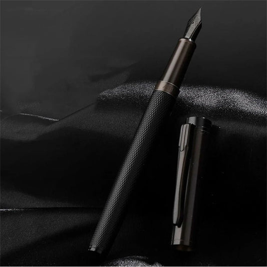 Forest Metal Fountain Pen Extra Fine Nib Tree Texture Excellent Writing Pen