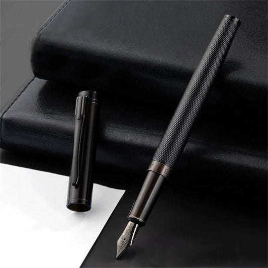 Forest Metal Fountain Pen Extra Fine Nib Tree Texture Excellent Writing Pen