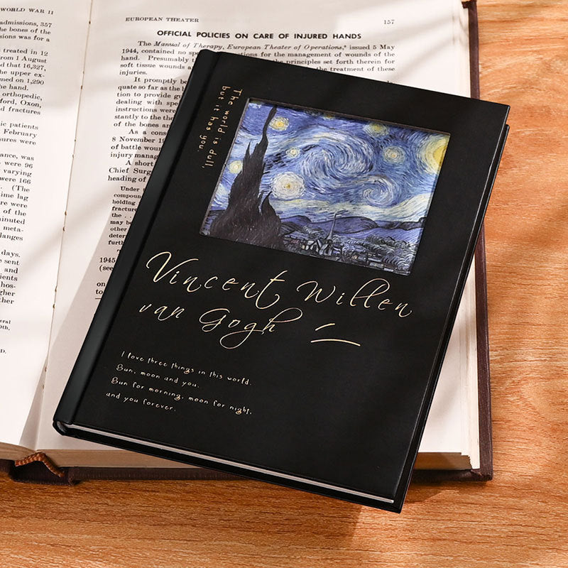 Retro Notebook Horizontal Line Page Hollow Hardbound Book