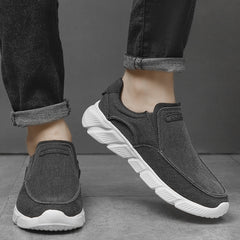 Men's Breathable Slip On Canvas Shoes Casual Flats For Walking