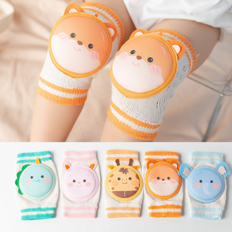 Baby Summer Mesh Knee Guards Cartoon Anti-drop Cover