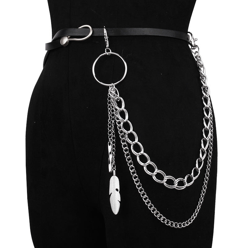 Chunky Waist Belt Chain Wallet Chain Punk Biker Jeans Link Pants Jewelry