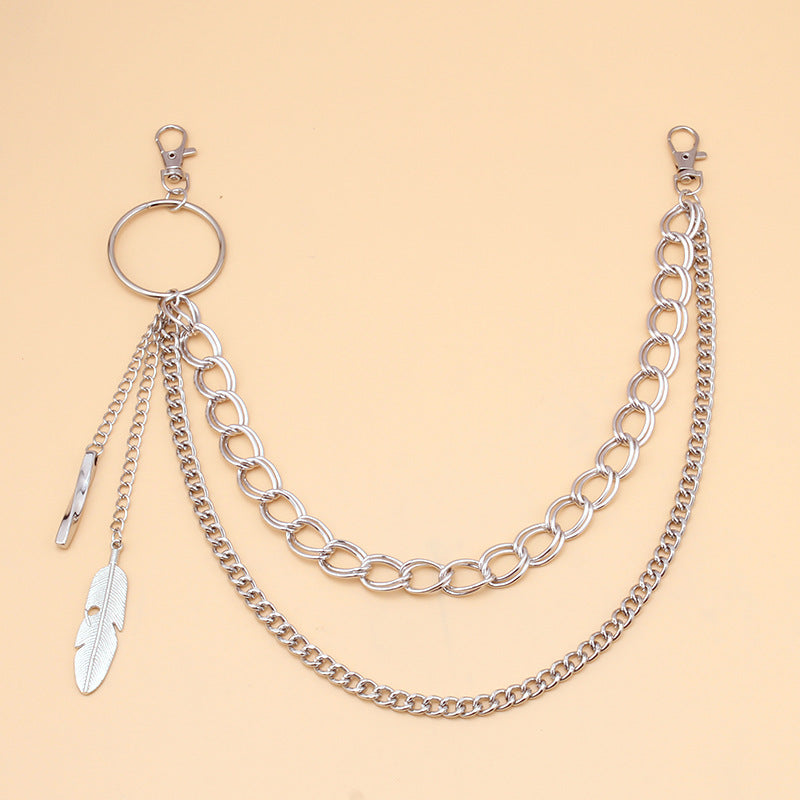 Chunky Waist Belt Chain Wallet Chain Punk Biker Jeans Link Pants Jewelry