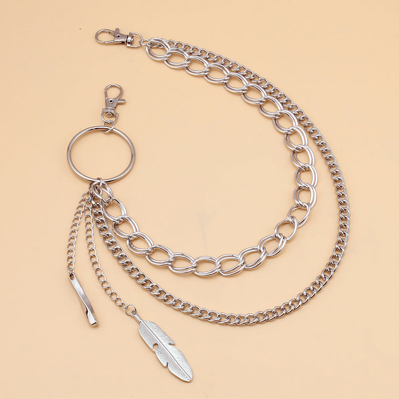 Chunky Waist Belt Chain Wallet Chain Punk Biker Jeans Link Pants Jewelry