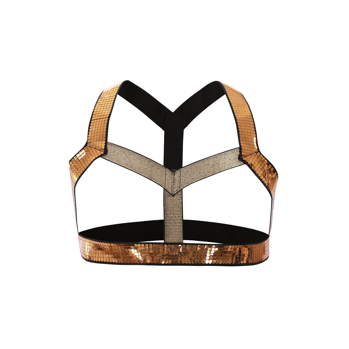 Men's Muscle Body Chest Harness and Arm Bands Set for Cosplay Party