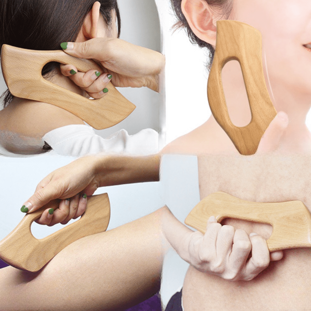 Wooden Lymphatic Drainage Massager Tool for Body Manual Acupoint Care