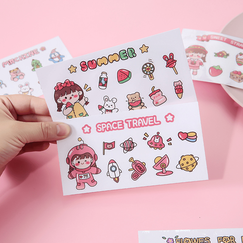 Creative Cartoon Insulation Cup Waterproof Sticker PVC Sticker 7.98in x 14.99in