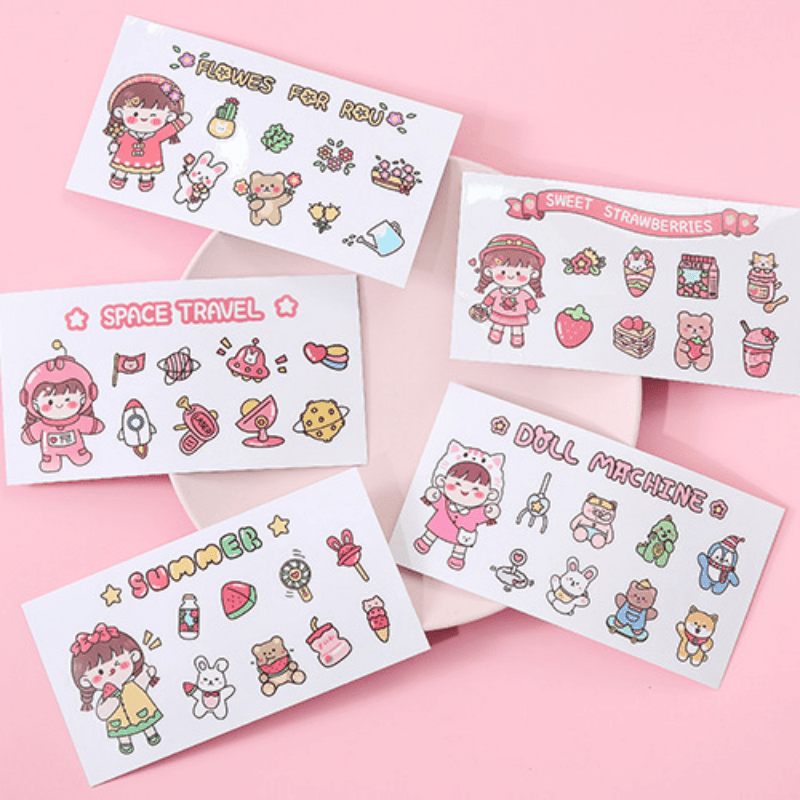 Creative Cartoon Insulation Cup Waterproof Sticker PVC Sticker 7.98in x 14.99in