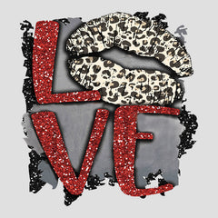 LOVE Lip Iron On Patches Laundry Resistant Sticker