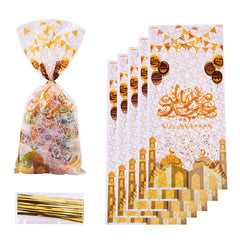 20pcs Eid Mubarak Cookie Bags for Birthday Parties & Baking