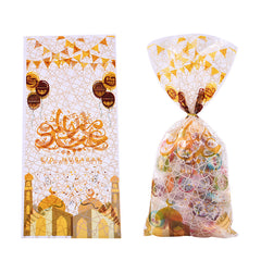 20pcs Eid Mubarak Cookie Bags for Birthday Parties & Baking
