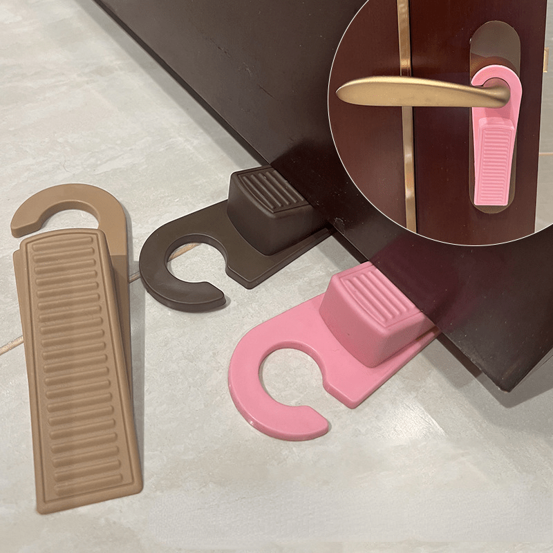 1pc Door Stop Punching Top Door Device Anti Collision