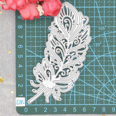 1pc Feather Cutting Dies Metal Stencil DIY Scrapbooking Craft Card Background