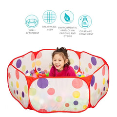 Foldable Ball Pit Baby Playpen Kids Safety Barrier Game House Toys