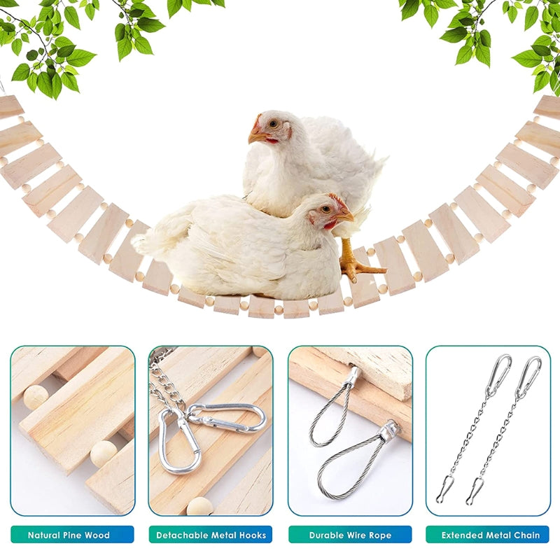 Chicken Swing and Perch Toy for Coops Chickens Birds Parrots