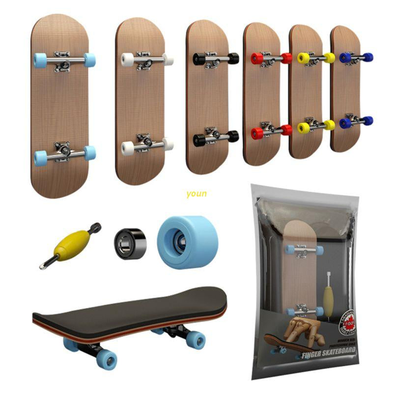Pro Finger Skateboard 5-Layer Maple Wood Alloy Wheel Swingable Toy