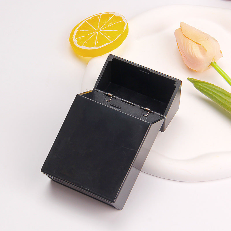 Transparent Flip Thick Cigarette Box Bulk Cigarette Box DIY Cream Plastic Box