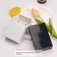 Transparent Flip Thick Cigarette Box Bulk Cigarette Box DIY Cream Plastic Box