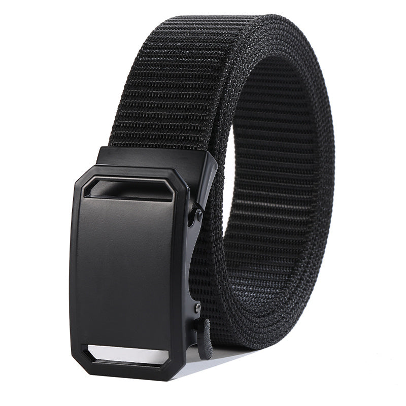 Men Tactical Canvas Belt Buckle