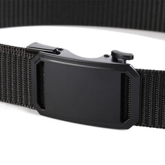 Men Tactical Canvas Belt Buckle