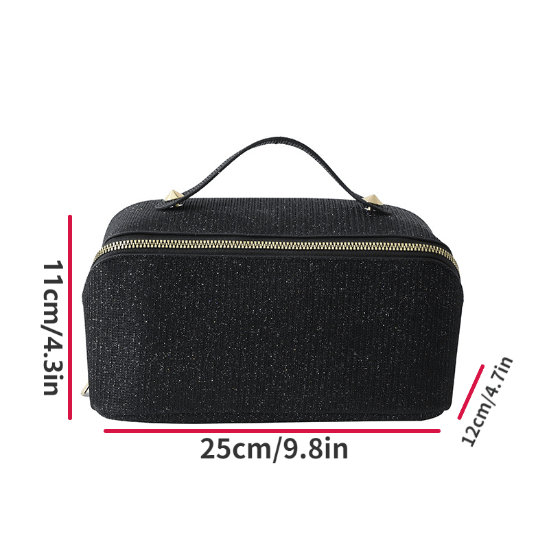 Glitter Cube Travel Cosmetics Wash Bag Portable Waterproof Storage