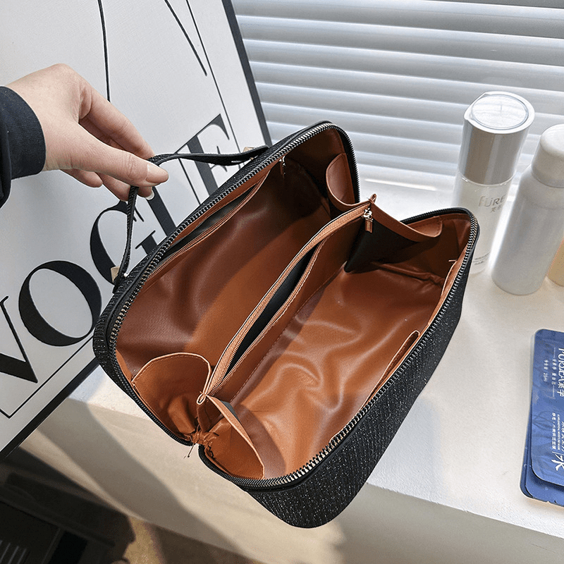 Glitter Cube Travel Cosmetics Wash Bag Portable Waterproof Storage