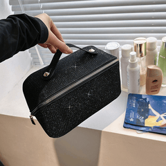 Glitter Cube Travel Cosmetics Wash Bag Portable Waterproof Storage