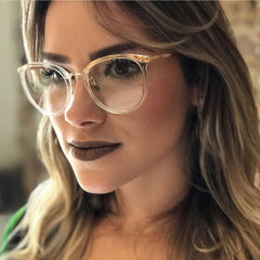 Anti Light Glasses For Women Men Casual Metal Optical Frame