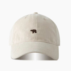 Unisex Polar Bear Baseball Cap Soft Top UV Protection Casual Wear
